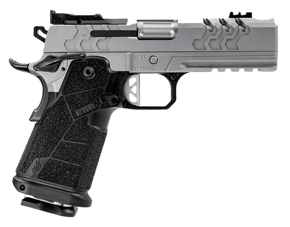 Kimber Mfg, Inc 3500075 2K11 Pro Compact 9mm Luger 19+1 4.25" Matte Stainless Steel Compensated Barrel & Lightening Cut/Optic Ready/Serrated Slide, Matte Stainless Steel Frame w/Beavertail & Picatinny 1 190175