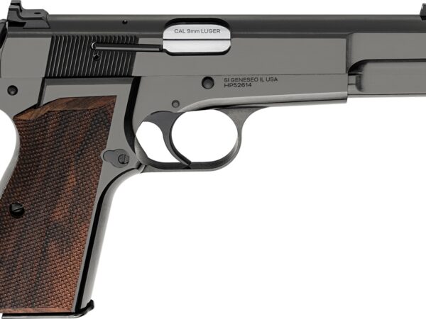 Springfield Armory  SA-35  9mm Luger 15+1 4.70" Stainless Barrel, Polished Blue Cerakote Carbon Steel Serrated Slide & Frame, Checkered Walnut Grip