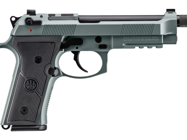 Beretta USA JS92M9A4GLUN15 M9A4 Overlanding Full Size Frame 9mm Luger 15+1 5.10" Black Threaded Barrel, Lunar Cerakote Steel Optic Ready/Serrated Slide, Lunar Cerakote Aluminum Frame w/Beavertail & Pi