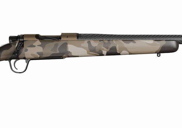 Christensen Arms 801-060083-00 Ridgeline FFT Full Size 22 Creedmoor 4+1 20" Carbon Fiber Threaded Barrel, Burnt Bronze Cerakote Steel Drilled & Tapped Receiver, Barren Dune Camo Fixed Synthetic Stock