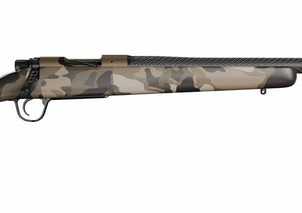 Christensen Arms 8010653000 Ridgeline FFT Full Size 7mm PRC 3+1 22" Carbon Fiber Threaded Barrel, Burnt Bronze Cerakote Steel Drilled & Tapped Receiver, Barren Dune Camo Fixed Carbon Fiber Stock