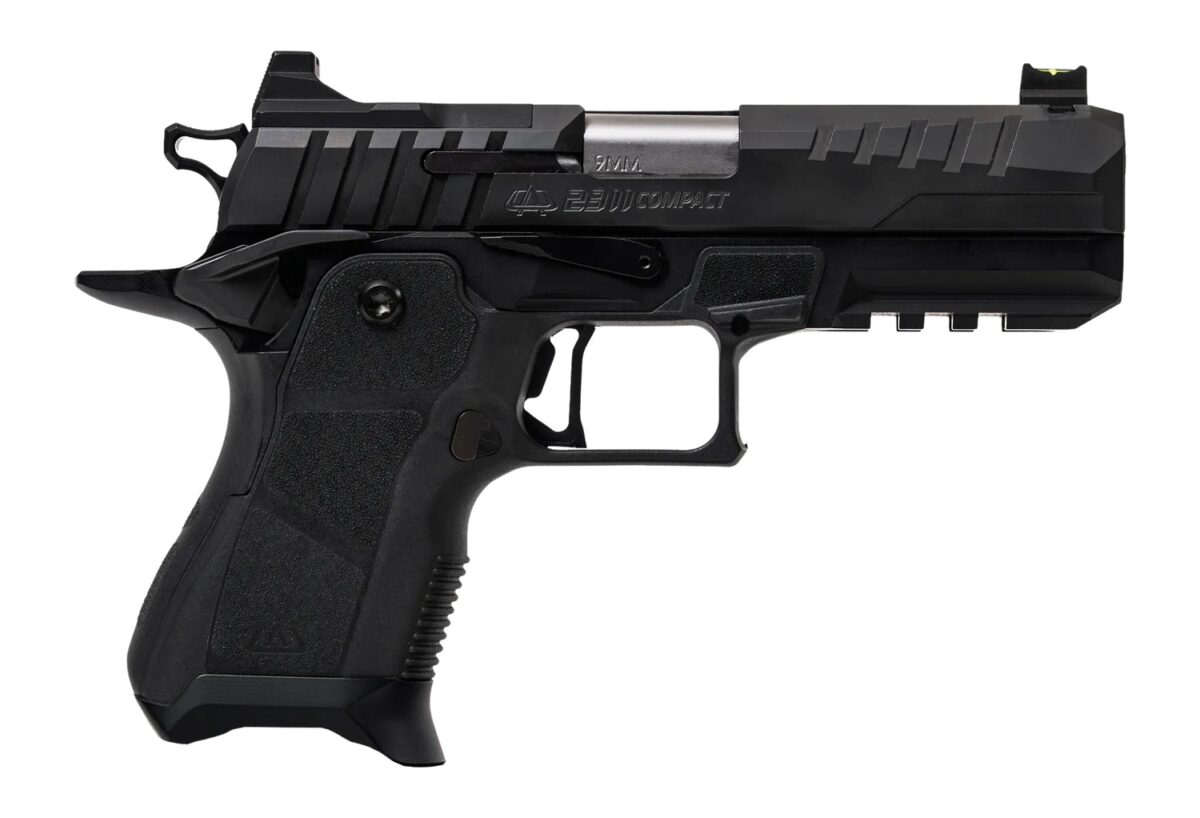 Oa Defense 2311 Pro Compact 9mm Luger 15+1 4.25" DLC Black Steel Optic Ready/Serrated Slide, Black Aluminum Frame w/Picatinny Rail, Black Polymer Grip, Ambidextrous 1 196938