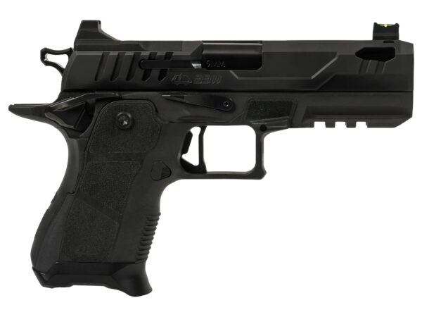 Oa Defense  2311 Pro Compact Frame 9mm Luger 15+1 4.25" DLC Black Steel Optic Ready/Serrated Slide, Black Aluminum Frame w/Picatinny Rail, Black Polymer Grip, Ambidextrous