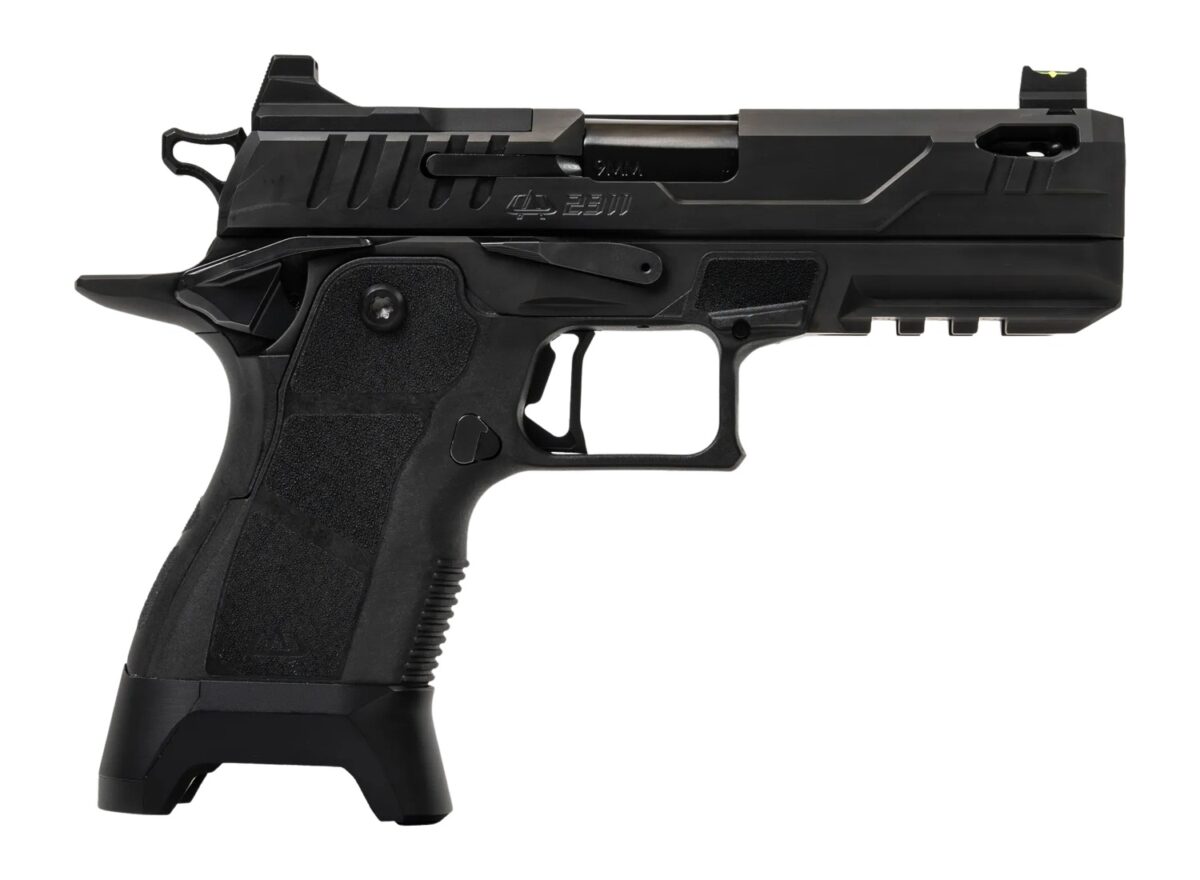 Oa Defense 2311 Pro w/Plus Kit Compact Frame 9mm Luger 17+1 4.25" Black Ported Barrel, DLC Black Steel Optic Ready/Serrated Slide, Black Aluminum Frame w/Picatinny Rail, Black Polymer Grip, Ambidextr 1 196942