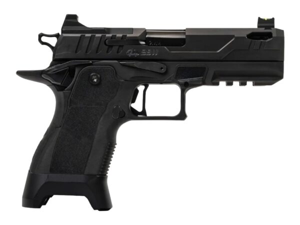 Oa Defense  2311 Pro w/Plus Kit Compact Frame 9mm Luger 17+1 4.25" Black DLC Black Steel Optic Ready/Serrated Slide, Black Aluminum Frame w/Picatinny Rail, Black Polymer Grip, Ambidextrous