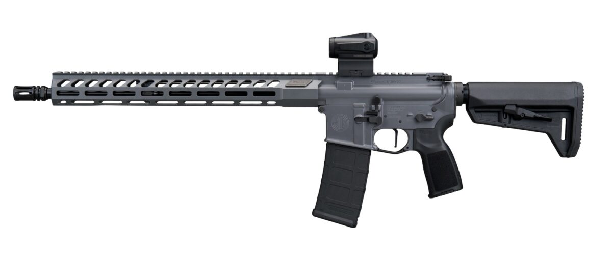Sig Sauer RM400556N16BFORGECON M400 Forge 5.56 NATO 30+1 16" Concrete Gray Cerakote Alloy Receiver w/Picatinny Rail, M-LOK Handguard, Magpul SL-K Black Polymer Stock, Black Polymer Grip, Sig ROMEO MSR 1 196993