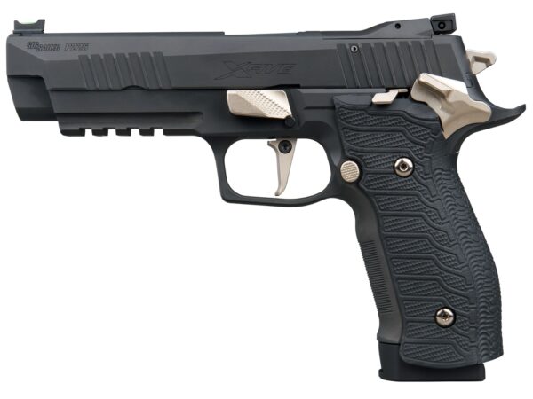Sig Sauer 226X59NMRSAO P226 XFive Nightmare Full Size Frame 9mm Luger 20+1 5" Bull Barrel, Black Nitron Stainless Steel Optic Ready/Serrated Slide & Frame w/Beavertail & Picatinny Rail, Custom Hogue G