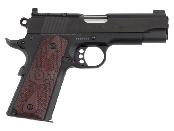 Colt Mfg O4842XEOR Commander Lightweight 9mm Luger 9+1 4.25" Stainless National Match Barrel, Blued Steel Optic Ready/Serrated Slide, Blue Anodized Aluminum Frame w/Beavertail