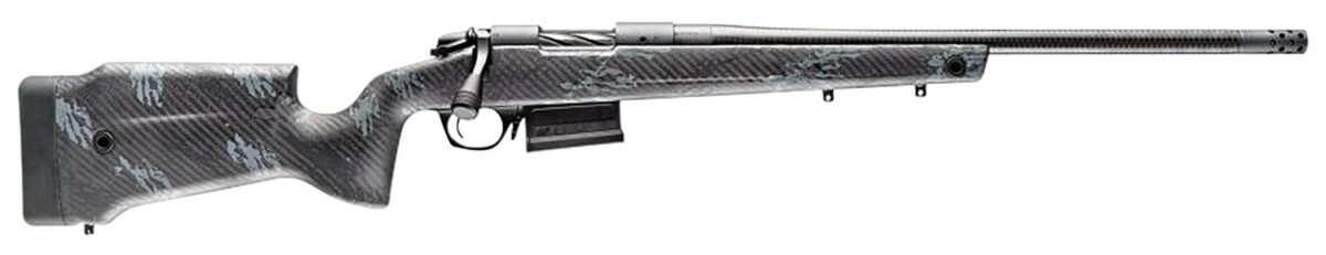 Bergara Rifles B14S7515CF B-14 Crest CF 25 Creedmoor 5+1 20" Carbon Fiber Threaded Barrel, Sniper Gray Cerakote Steel Drilled & Tapped Receiver, Fixed Carbon Fiber w/Black & Gray Sponge Accents Stock, 1 197718