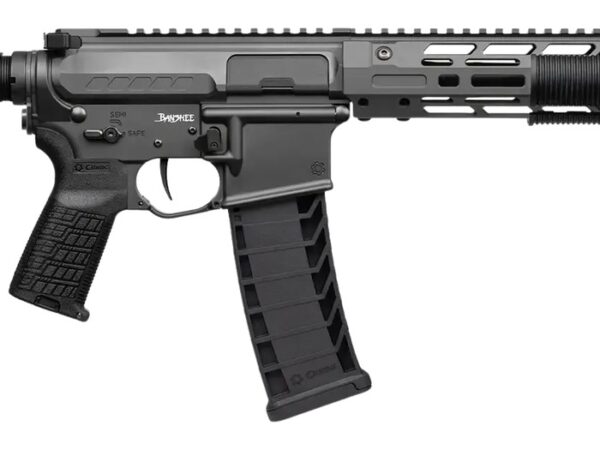 CMMG 94A68CD-TNG Zeroed Banshee Mk4 9mm Luger 33+1 6.50" Black Nitride Threaded Barrel, Tungsten Cerakote Aluminum Receiver w/Picatinny Rail, M-LOK Handguard, Black Polymer CMMG RipBrace, CMMG Zeroed