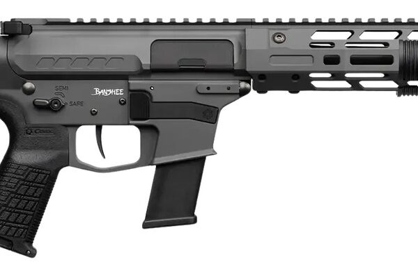 CMMG 45AEA70-TNG MkG 45 ACP 13+1 6.50" Black Nitride Threaded Barrel. Tungsten Cerakote Aluminum Receiver w/Picatinny Rail, M-LOK Handguard, Black Polymer CMMG RipBrace, CMMG Zeroed Grip, Ambidextrous