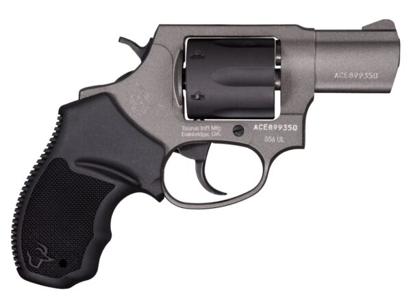 Taurus 2-856021ULC21 856 UltraLite Small 38 Special +P 6 Shot 2" Tungsten Cerakote Carbon Steel Barrel, Matte Black Cylinder, Tungsten Cerakote Aluminum Frame, Black Ribber Grip, Transfer Bar Safety,