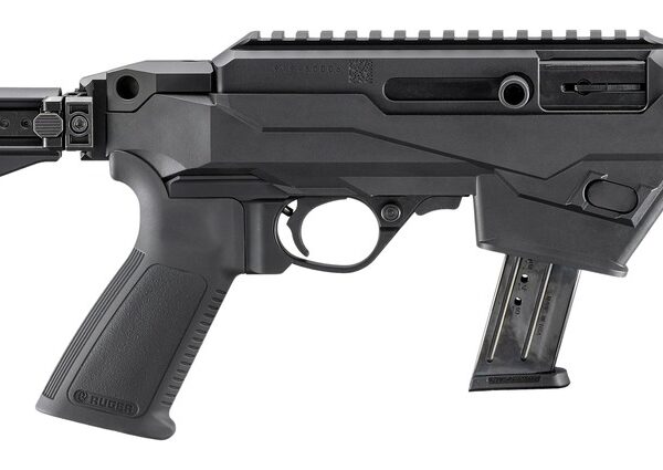 Ruger  PC Carbine  SBR 9mm Luger 17+1 6.50" Black Threaded Barrel, Black Hardcoat Anodize Aluminum Receiver w/Picatinny Rail, M-LOK Handguard, Folding w/Adj LOP Black Polymer Stock, Black Polymer Grip