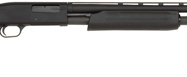 Mossberg 56436 500 All Purpose Full Size 20 Gauge Pump 3" 5+1 26" Matte Blued Vent Rib Barrel, Matte Blued Integral Scope Mount Steel Receiver, Fixed Black Synthetic Stock, Right Hand, Accu-Set Chokes