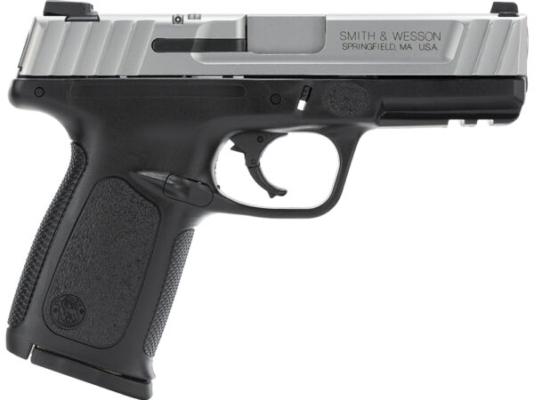 Smith & Wesson 123403 SD40 VE *CA Compliant Compact Frame 40 S&W 10+1, 4" Stainless Steel Barrel, Satin Serrated Stainless Steel Slide, Black Polymer Frame w/Picatinny Rail