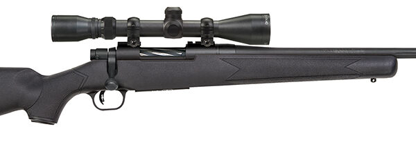 Mossberg 27867 Patriot Super Bantam 308 Win Caliber with 5+1 Capacity, 20" Fluted Barrel, Matte Blued Metal Finish & Black Synthetic Stock Right Hand (Youth) Includes 3-9x40mm Scope