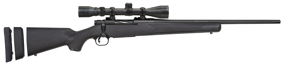 Mossberg 27867 Patriot Super Bantam 308 Win Caliber with 5+1 Capacity, 20" Fluted Barrel, Matte Blued Metal Finish & Black Synthetic Stock Right Hand (Youth) Includes 3-9x40mm Scope 1 97066