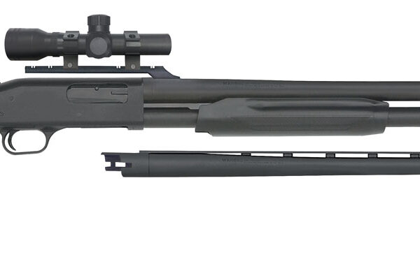 Mossberg 58244 500 Field/Deer 12 Gauge 5+1 3" 28" Vent Rib/24" Slugster Barrels, Blued Metal Finish, Synthetic Dual Comb Stock,  Includes Accu-Set Chokes & 2.5x20mm Scope