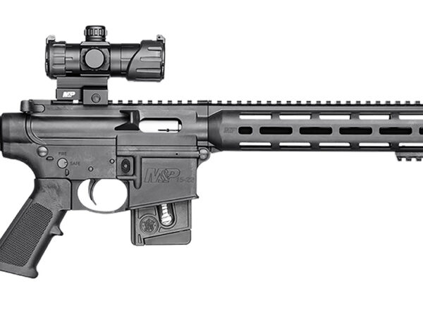 Smith & Wesson 12723 M&P15 Sport OR 22 LR 10+1 16.50" Black Threaded Barrel, Matte Black Aluminum Receiver w/Picatinny Rail, M-LOK Handguard, Black 6 Position CAR Synthetic Stock, Black Polymer Grip,