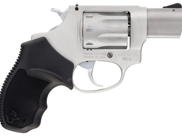 Taurus 2942029 942  22 LR 8rd 2" Barrel, Overall Matte Finish Stainless Steel & Finger Grooved Black Polymer Grip