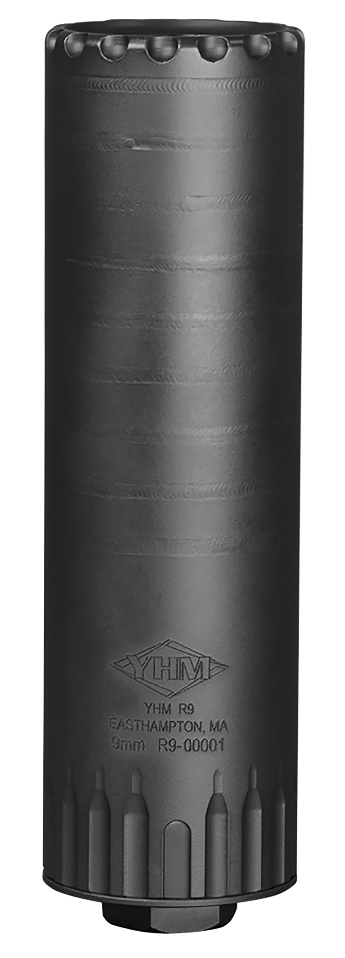 Yankee Hill 215528 R9 9mm Luger 1.562" Black Cerakote 17-4 Stainless Steel 1/2"-28 tpi 1 121973