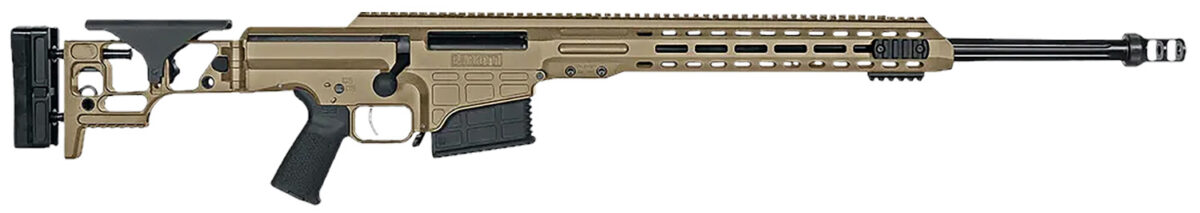 Barrett 18491 MRAD 308 Win 22" 10+1 Flat Dark Earth Cerakote Flat Dark Earth Folding with Adjustable LOP Stock Black Polymer Grip Right Hand 1 132792