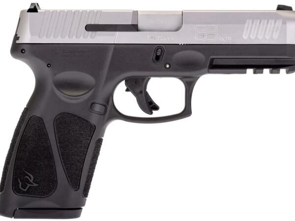 Taurus 1G3B949 G3  Full Size Frame 9mm Luger 15+1/17+1 4" Matte Stainless Steel Barrel, Matte Serrated Stainless Steel Slide, Black Polymer Frame w/Picatinny Rail, Black Polymer Grip, Right Hand