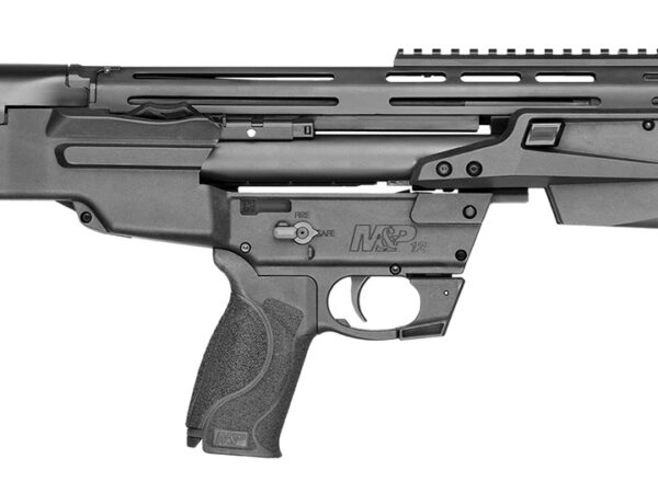 Smith & Wesson 12490 M&P Bullpup 12 Gauge Pump 3" 7+1 (2.75") 19" Black Oxide Smooth Bore/Threaded Barrel, Matte Black Receiver, Black Fixed Bullpup Stock, Black w/Interchangeable Backstrap Grip