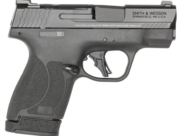 Smith & Wesson 13536 M&P Shield Plus Micro-Compact Frame 9mm Luger 13+1, 3.10" Black Armornite Steel Barrel & Optic Cut/Serrated Stainless Steel Slide, Matte Black Polymer Frame, Thumb Safety