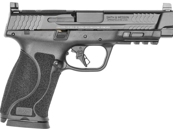 Smith & Wesson 13387 M&P M2.0  Full Size 10mm Auto 15+1 4.60" Black Armornite Stainless Steel Barrel & Optic Cut/Serrated Stainless Steel Slide, Matte Black Polymer Frame w/Picatinny Rail
