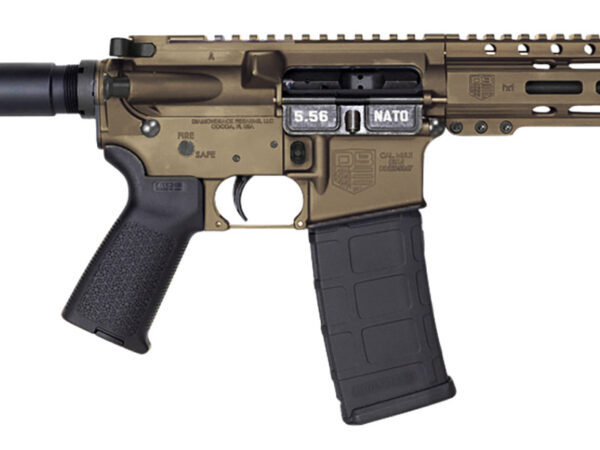 Diamondback DB1912K071 DB15  5.56x45mm NATO 30+1 7" Black Nitride Threaded Barrel, M-LOK Handguard, Midnight Bronze Aluminum Picatinny Rail Receiver, Black Buffer Tube, Black Magpul Grip, Right Hand