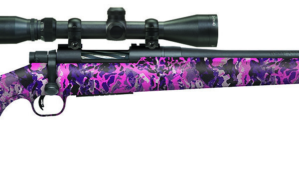 Mossberg 28144 Patriot Super Bantam Youth 7mm-08 Rem 5+1 20" Matte Blued Fluted Barrel, Matte Blued Steel Receiver, Muddy Girl Wild Synthetic Stock, Right Hand Includes 3-9x40mm Duplex Scope
