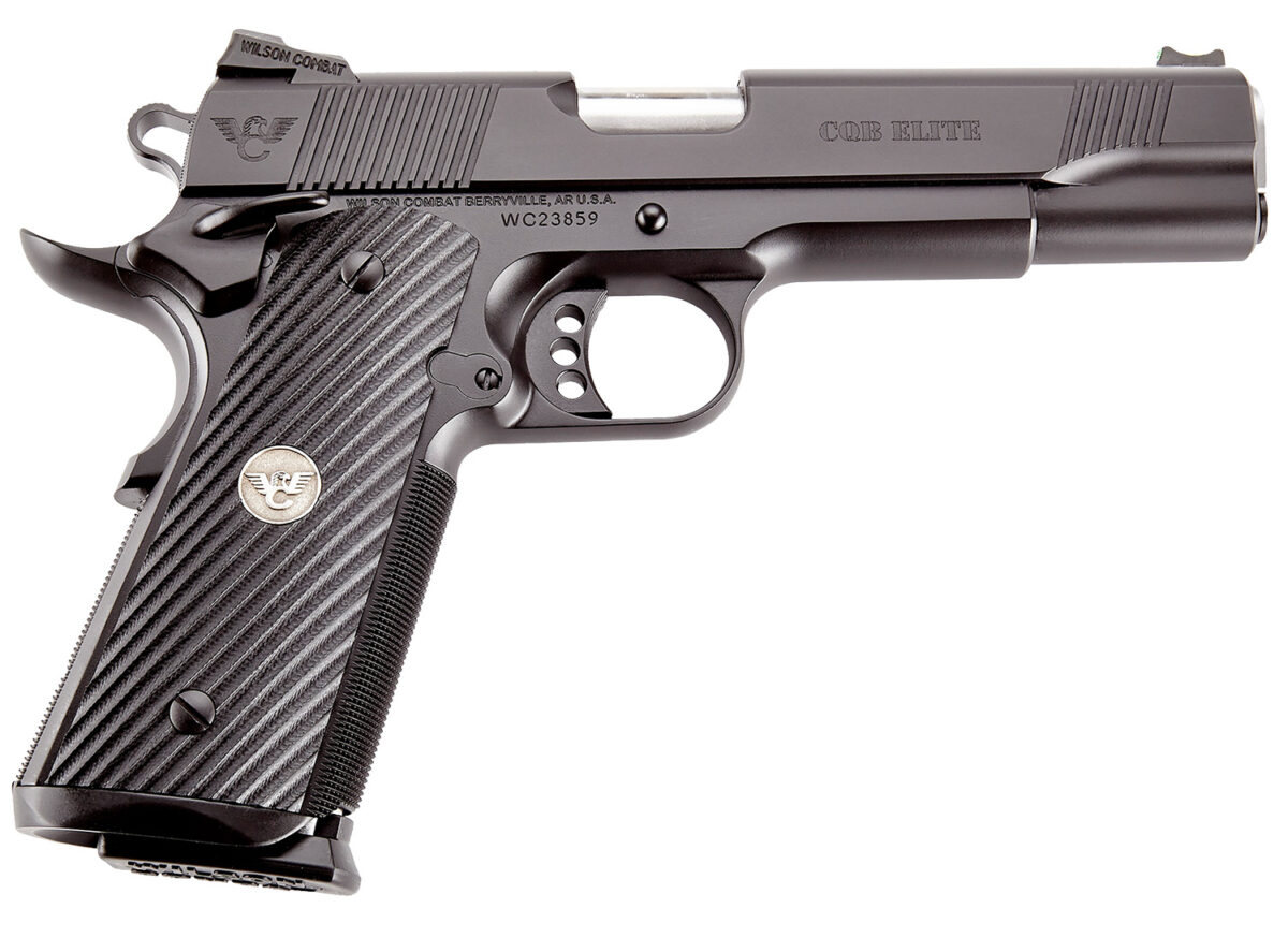 Wilson Combat CQBEFS45A CQB Elite 45 ACP 8+1 5" Stainless Match Grade Barrel, Black Serrated Carbon Steel Slide, Black Carbon Steel Frame w/Beavertail, Black G10 Starburst Grip 1 141967