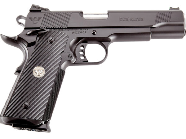 Wilson Combat CQBEFS45A CQB Elite 45 ACP 8+1 5" Stainless Match Grade Barrel, Black Serrated Carbon Steel Slide, Black Carbon Steel Frame w/Beavertail, Black G10 Starburst Grip