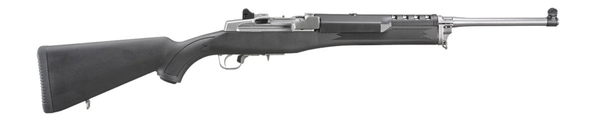 Ruger 5805 Mini-14 Ranch 223 Rem/5.56 NATO 5+1 18.50" Matte Stainless Steel Barrel, Matte Stainless Steel Drilled & Tapped Receiver, Black Synthetic Fixed Stock, Right Hand 1 14303