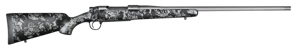 Christensen Arms 8010107800 Mesa FFT 7mm Rem Mag 3+1 22" Threaded Barrel, Tungsten Gray Cerakote, Black with Gray Webbing Stock 1 145814