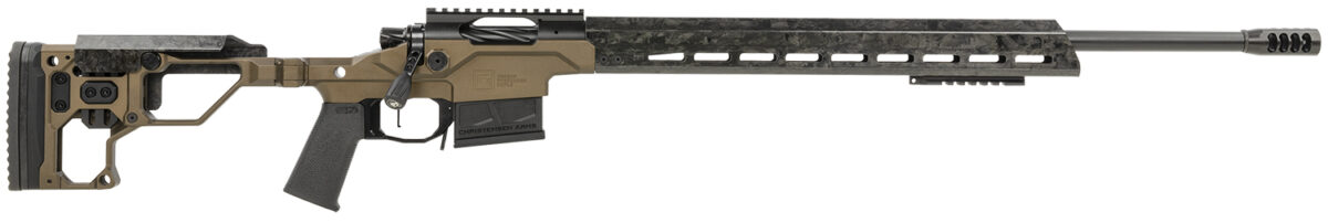 Christensen Arms 8010300900 Modern Precision 6.5 Creedmoor 22" Threaded Carbon Fiber Barrel 5+1, Black Nitride Finish, Desert Brown Anodized Folding Stock, Polymer Grip 1 146137