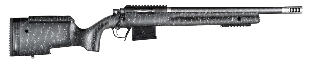 Christensen Arms CA10271488481 BA Tactical Long Range 308 Win 4+1 16" Carbon Fiber Barrel, Black Nitride Finish, Black with Gray Webbing Stock 1 146205