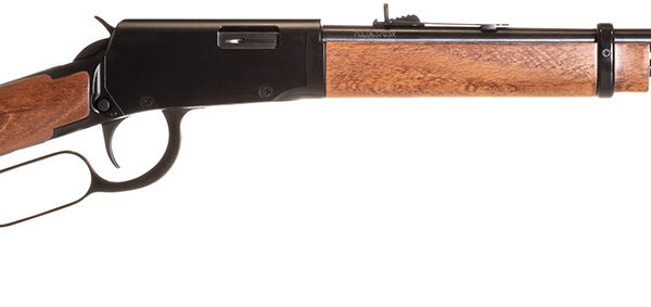 Rossi RL22W201WD Rio Bravo  Lever Action 22 WMR 12+1 20" Round Barrel, Polished Black Metal Finish, German Beechwood Stock