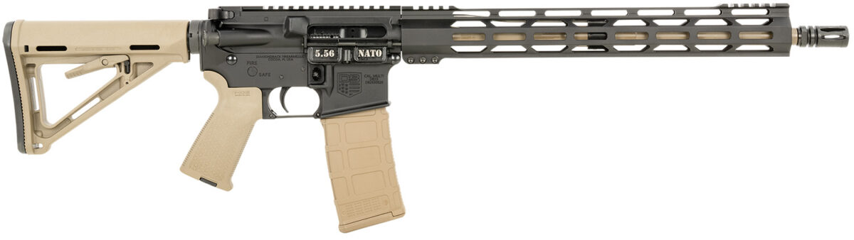 Diamondback DB175AK221 DB15 5.56x45mm NATO 30+1 16" Chrome Moly Barrel, Black Hard Coat Anodized Receiver, FDE Magpul Carbine Stock & Grip 1 151383