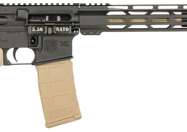 Diamondback DB175AK221 DB15  5.56x45mm NATO 30+1 16" Chrome Moly Barrel, Black Hard Coat Anodized Receiver, FDE Magpul Carbine Stock & Grip