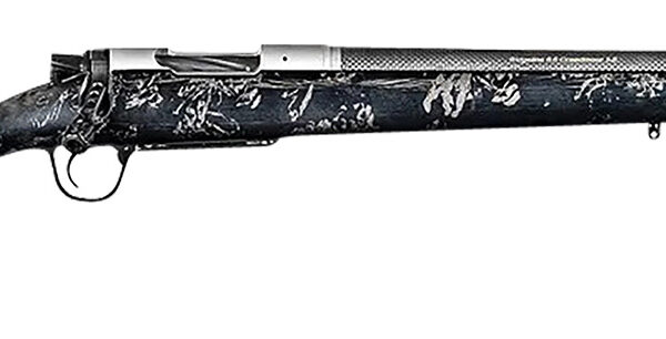 Christensen Arms 8010632800 Ridgeline FFT TI 7mm PRC 3+1 22" Carbon Fiber Threaded Barrel, Stainless Titanium Rec, Black with Gray Accents Stock