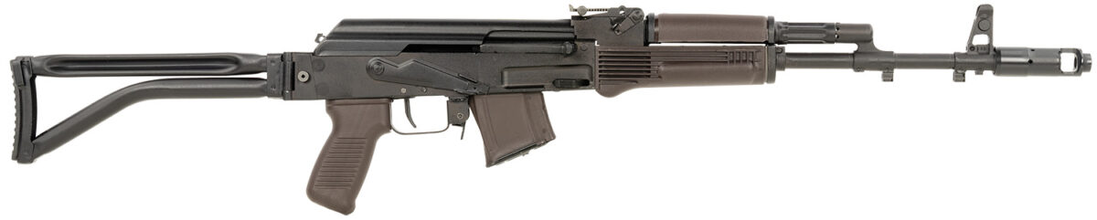 Arsenal SAM7SF-84EPM SAM7SF 84E 7.62x39mm 10+1 16.33" Black Steel Threaded Barrel, Black Forged & Milled Aluminum Receiver, Black Synthetic Folding Right Side Stock, Plum Polymer Grip 1 159831