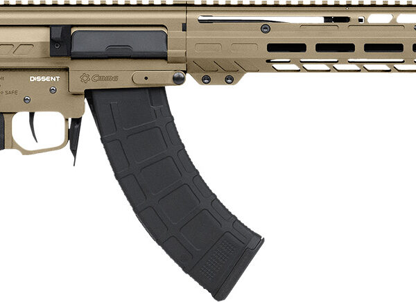 CMMG 86AD60BCT Dissent MK47 7.62x39mm 30+1 (2) 16.10", Coyote Tan Rec/15" M-Lok Handguard, Side Charging Handle, Black Side Folding Stock & Zeroed Grip, Muzzle Brake, 60/90 Ambi Safety, Adj. Gas Block