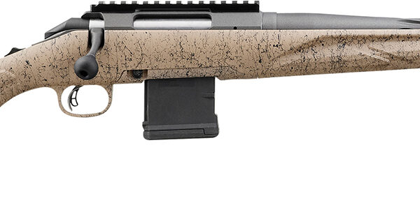 Ruger 46919 American II Ranch 5.56 NATO 10+1 16.10" Cobalt Cerakote Spiral Fluted Threaded Barrel & Alloy Steel Receiver w/Picatinny Rail, Flat Dark Earth Splatter Adj LOP Synthetic Stock