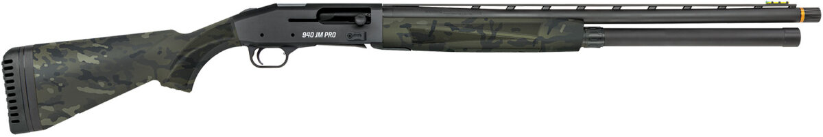 Mossberg 85166 940 Pro 12 Gauge 9+1 3" 24", Tungsten Gray Optic Cut Rec, Black Multicam Synthetic Furniture, Adj. Shim Stock, Gold Oversized Controls, HiViz Fiber Optic Sight, Ext. Chokes 1 161099