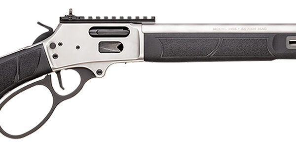 Smith & Wesson 13812 1854  44 Mag 9+1 19.25" Stainless Steel Threaded Barrel, Picatinny Rail Receiver, Fixed Black Synthetic Stock