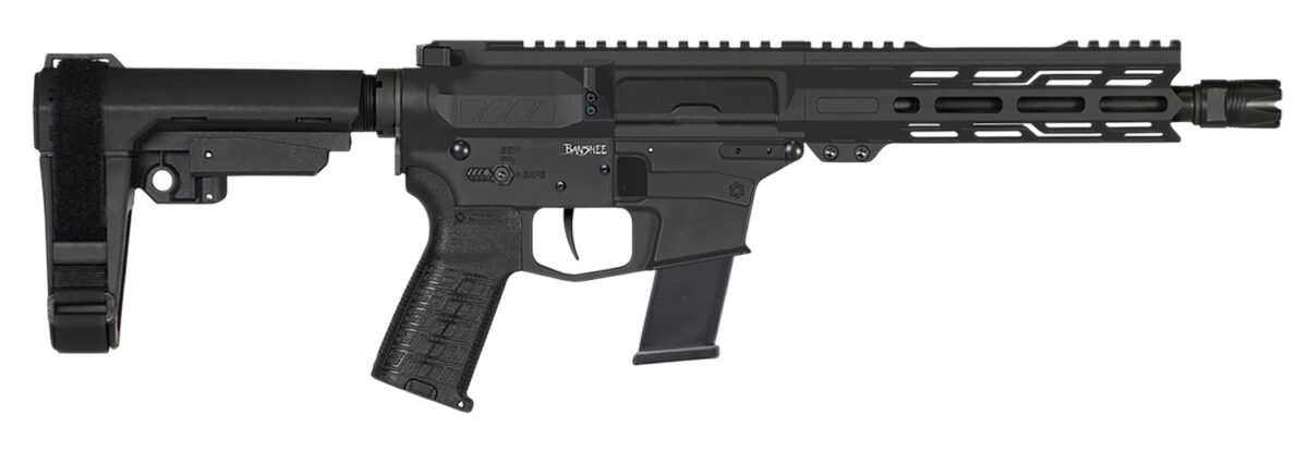 CMMG 10A570FAB Banshee MK10 10mm Auto 30+1 8" Black Nitride Medium Taper Threaded Barrel, EML 7" M-LOK Handguards, Black Armor Cerakote Aluminum Picatinny Rail Receiver, CMMG Zeroed Grips 1 166429