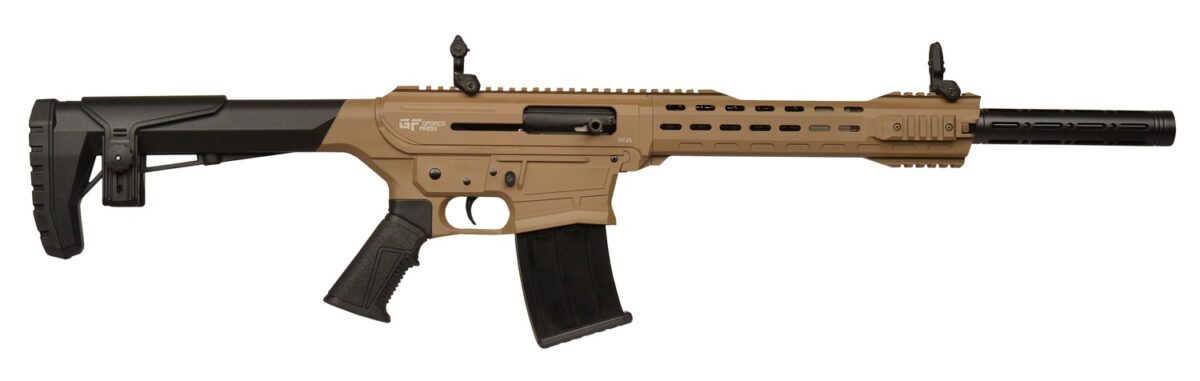 Gforce Arms GF2512FDE GF25 12 Gauge Semi-Auto 3" 5+1 20" Flat Dark Earth Cerakote Threaded Barrel Flat Dark Earth Cerakote Receiver, Black Synthetic Stock 1 168483