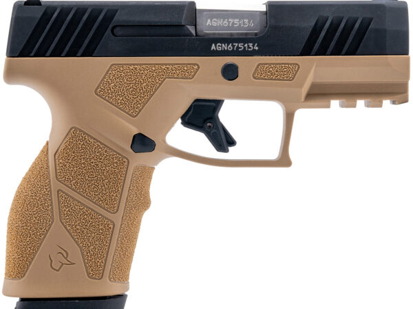 Taurus 1-GX2931T GX2  9mm Luger 13+1 3.37" Matte Stainless Steel Barrel, Matte Black Serrated Stainless Steel Slide, Tan Polymer Frame w/Picatinny Rail, Polymer Grip